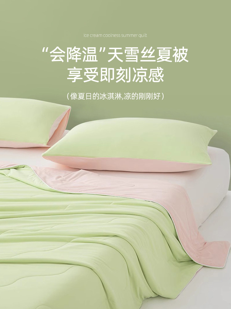 莱赛尔天雪丝夏凉被高端凉感冰丝夏被空调被春夏季薄款被子可机洗