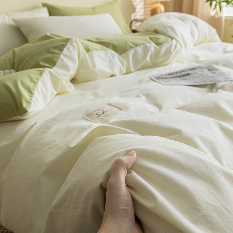 2025新款纯棉100全棉被套单件150x200x230被罩双人单个1.5米三件