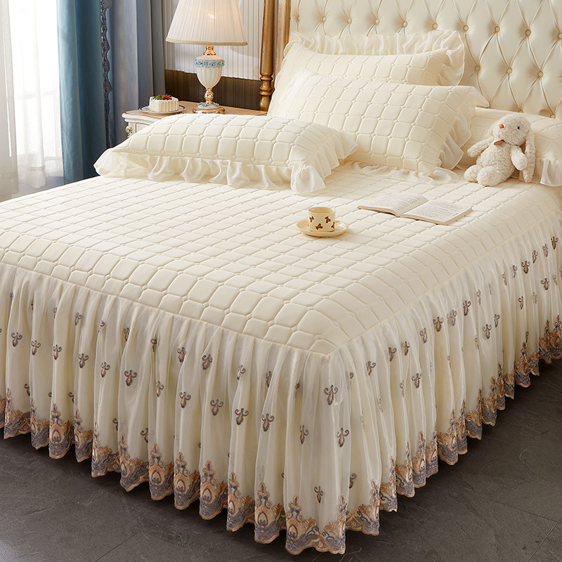 夏季乳胶凉席三件套床裙款夏凉垫夏天单人高端冰丝席空调软席新款