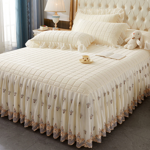 夏凉垫夏天单人高端冰丝席空调软席新款 夏季 乳胶凉席三件套床裙款