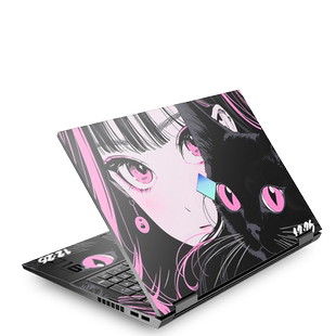 笔记本贴纸不留胶 适用hp惠普暗影精灵9光影精灵10电脑5外壳8Pro保护5套Victus贴膜全套7暗夜精灵Plus锐龙版