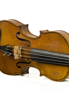 德国古董Ernst Challier Geissen小提琴火烙印美丽木料OLD23