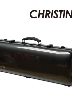CHRISTIAN长方形 VB28-44 黑色方格小提琴盒子 轻便易携带4/4尺寸
