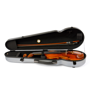 玻璃钢碳纤维 促小提琴琴盒 VB1444 银灰色小提琴盒子 44尺寸