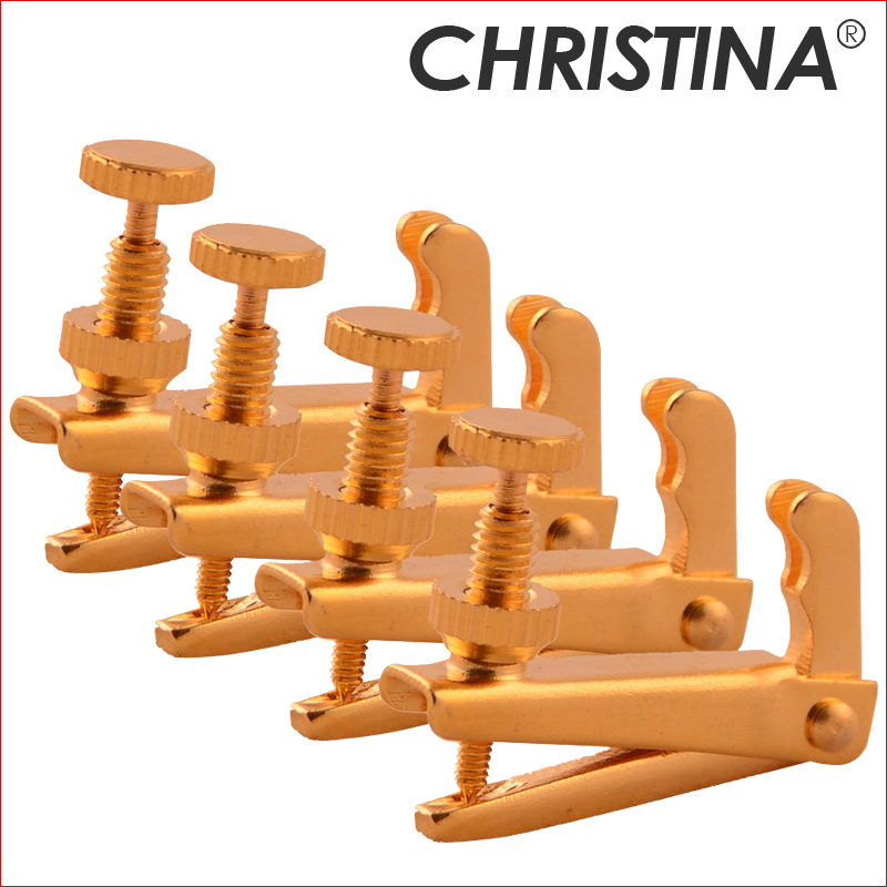 小提琴金属微调弦钩金色