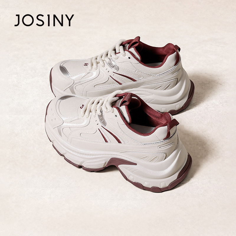 卓诗尼2025年冬季新款时尚百搭休闲厚底舒适学生运动时装老爹鞋,女鞋,老爹鞋,淘宝优惠券,粉丝福利购,淘宝优惠卷