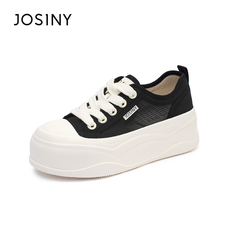 卓诗尼2025年春季新款小白鞋