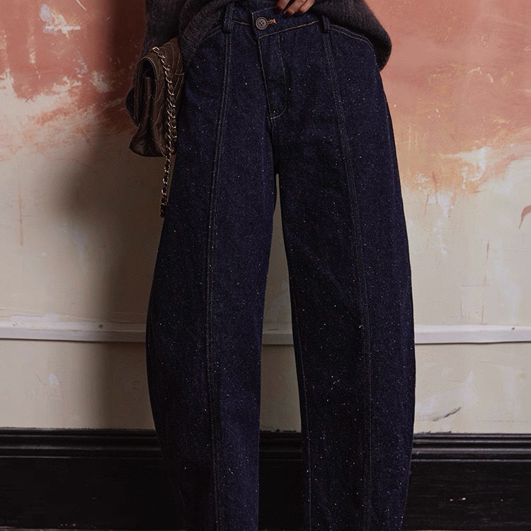 诺诺冬上新棉麻花纱弯刀九分牛仔裤(不含任何配件)NZK25920,女装/女士精品,休闲裤,淘宝优惠券,粉丝福利购,淘宝优惠卷