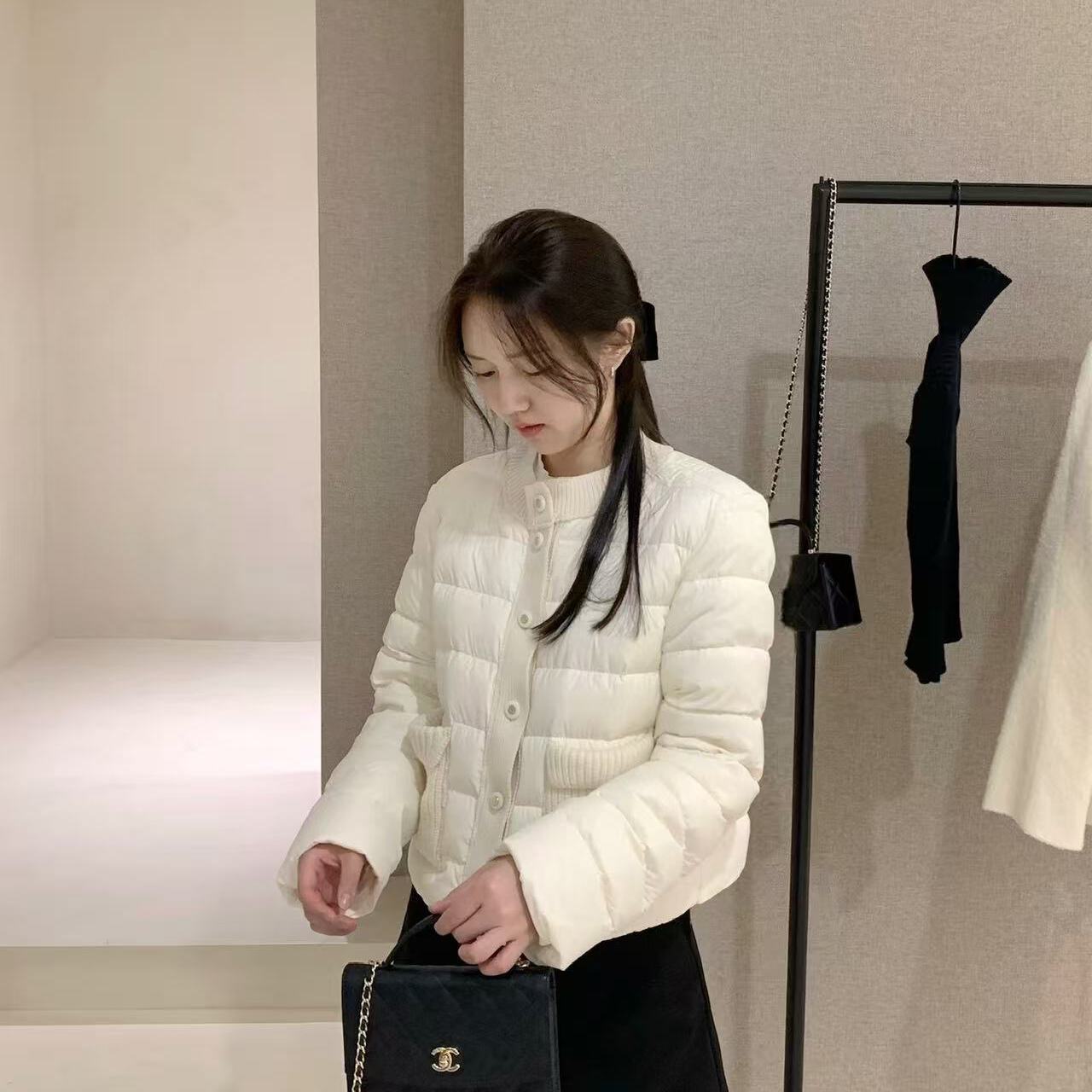 诺诺轻暖进阶针织拼接显瘦保暖羽绒服外套s87gM88.9PSY9111