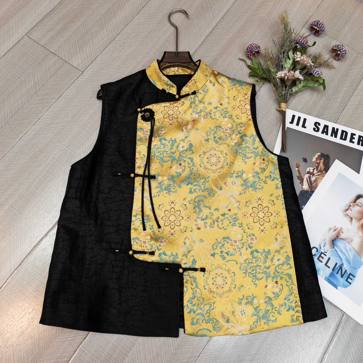 诺诺磅香云纱表面有天然龟裂纹理马甲（含100真丝）YS5-zl-779371,女装/女士精品,马夹,淘宝优惠券,粉丝福利购,淘宝优惠卷