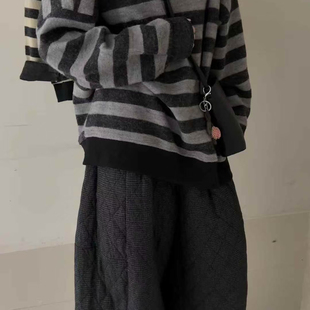 诺诺韩系假两件港味polo领针织保暖毛衣H6002