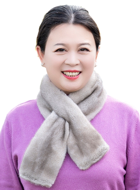秋冬新款双面水貂毛围巾