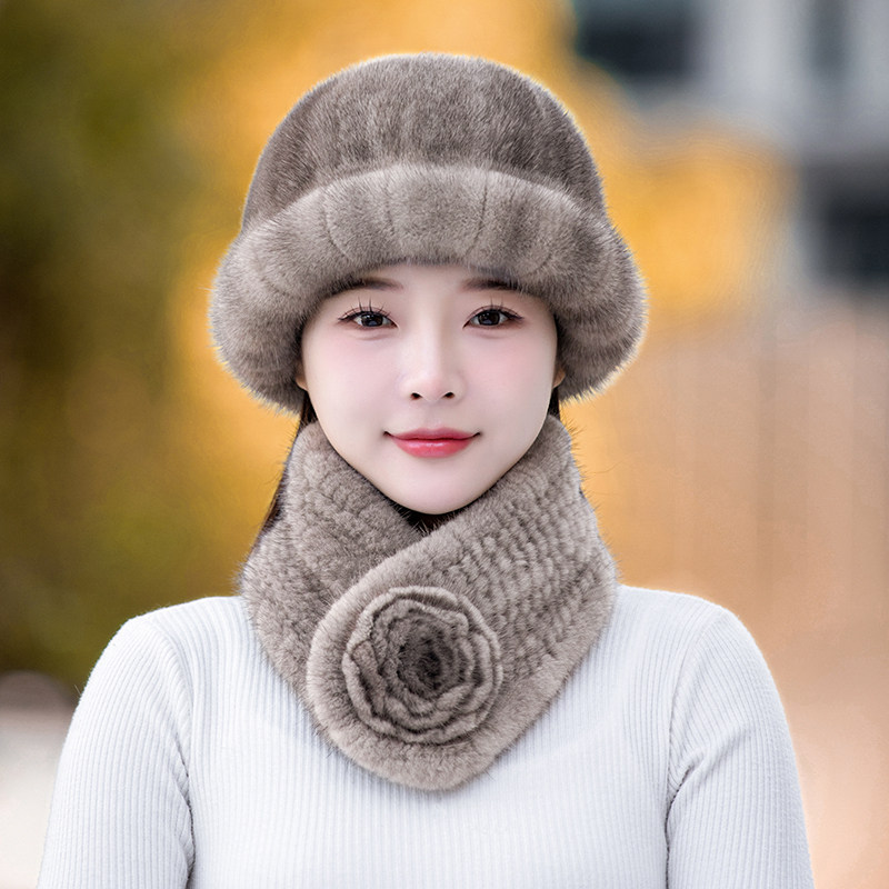 礼帽女冬季水貂皮草帽子