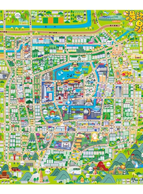 【手绘地图系列】济南手绘地图