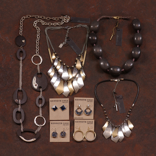 J90这批老货等了三年ET打版样品KC秀场夸张重工项链耳钉中古着女