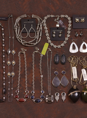 欧美老货夸张打版样品项链耳环女