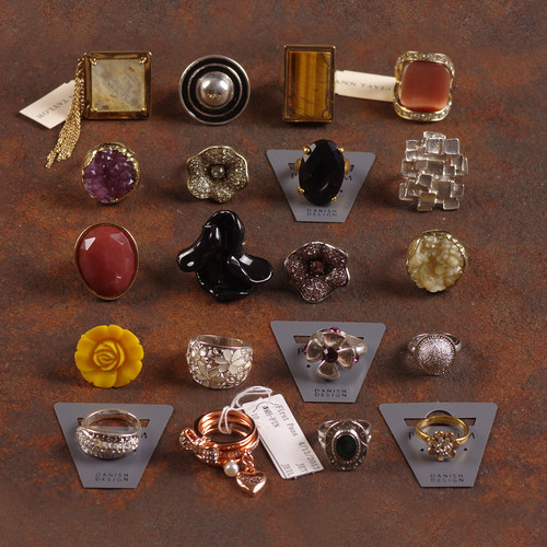 欧美老货夸张中古着女戒指环