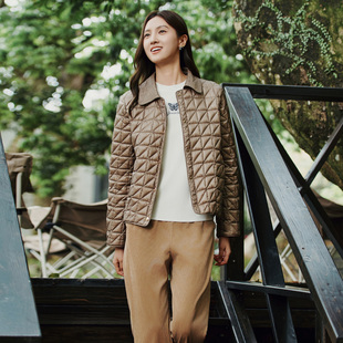薄棉衣女 歌蒂诗秋季 通勤简约舒适短款 时尚 1E33M1608 专柜新款