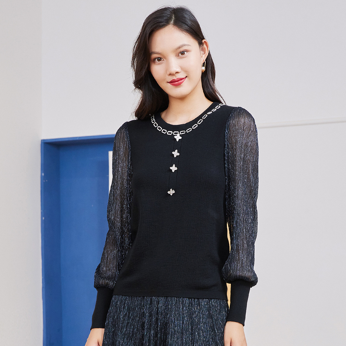 歌蒂诗2022春季专柜新款毛织衫