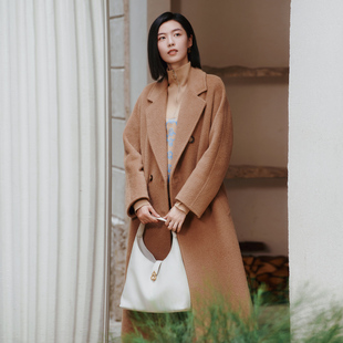 大衣外套 高级轻奢中长款 8E43D3807 专柜新款 100%骆驼绒歌蒂诗冬季