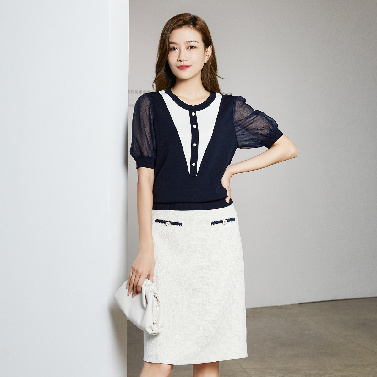 歌蒂诗时尚网纱简约气质