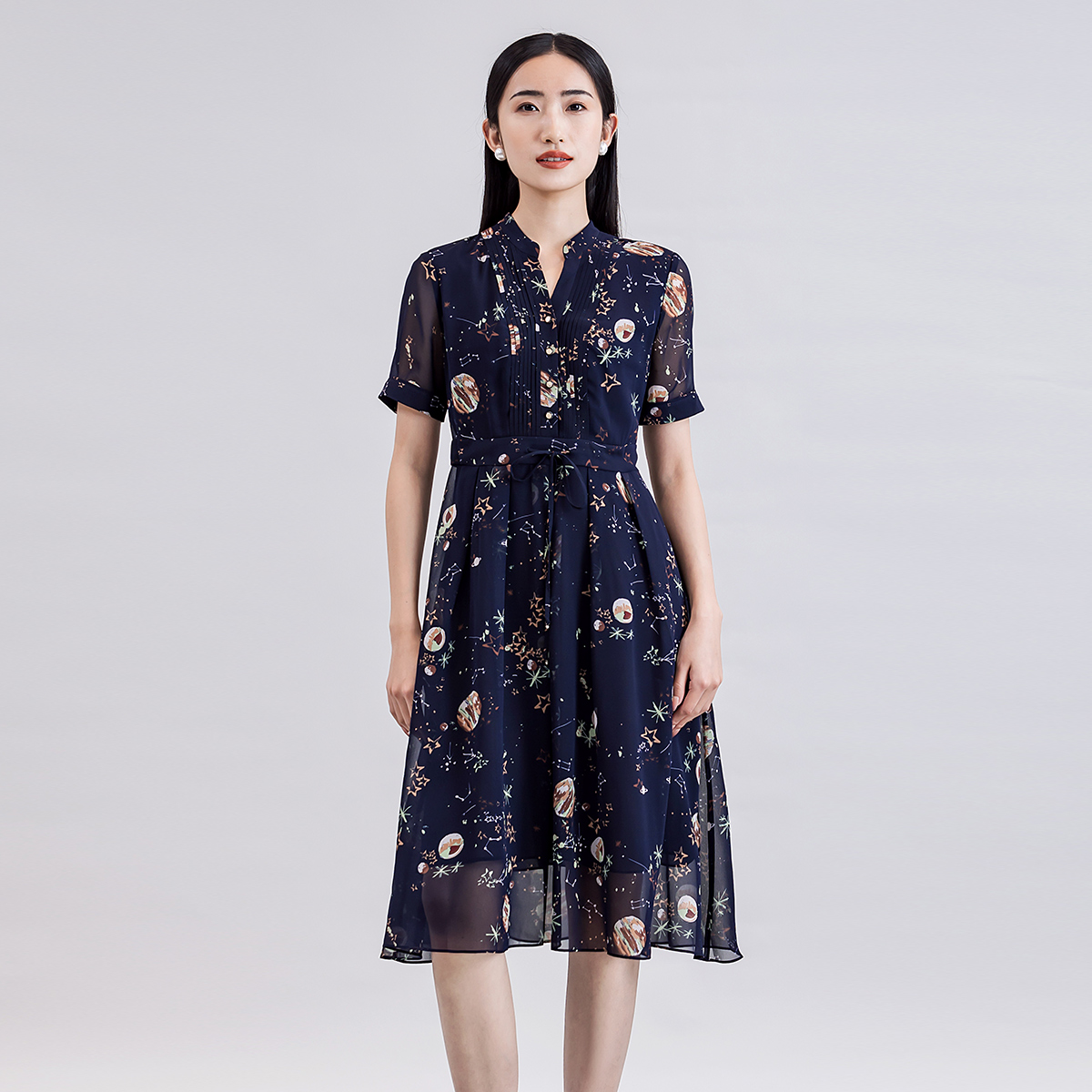 歌蒂诗夏季复古连衣裙