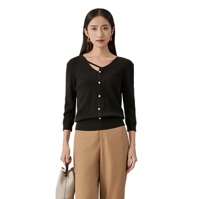 歌蒂诗简约百搭毛织衫