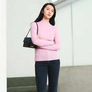 女 歌蒂诗冬季 显瘦羊毛打底衫 简约纯色修身 1D41Z1504B 专柜新款