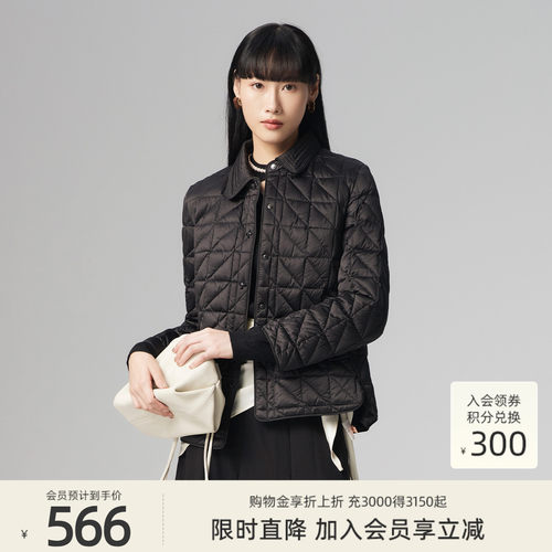 【多色鸭绒】歌蒂诗冬季专柜新品时尚翻领简约羽绒服女 1E46Y0881