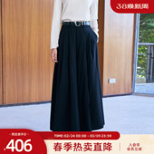 裙裤 歌蒂诗冬季 气质垂感宽松阔腿长款 时尚 8F16K3617 专柜新款