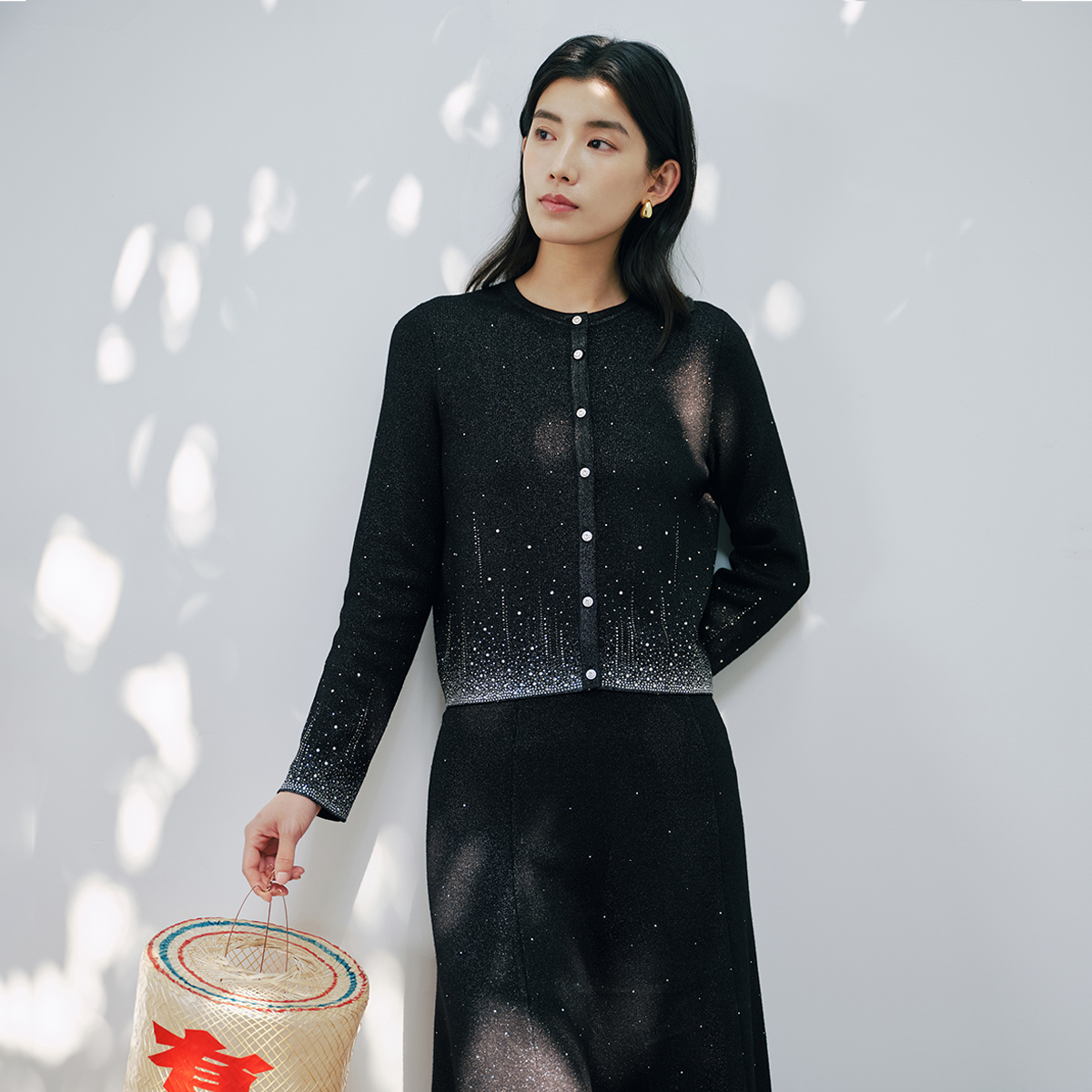 【羊毛外套】歌蒂诗2025秋专柜新款时尚气质毛织外套女1F33W2578