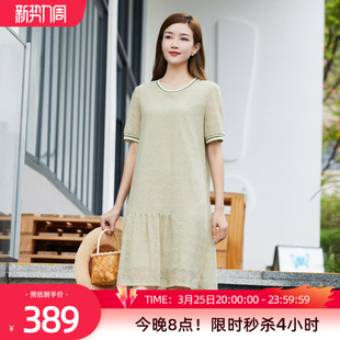 减龄宽松A字连衣裙1D23L1231 简约休闲时尚 歌蒂诗夏季 专柜新款