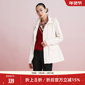 简约户外旅游连帽防风冲锋衣 歌蒂诗秋专柜新款 时尚 1D32F1080