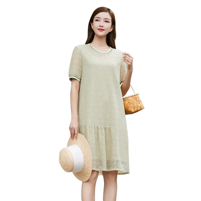 歌蒂诗夏季新款中连衣裙短袖