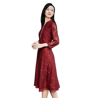 歌蒂诗重工刺绣精致礼服连衣裙