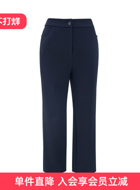 歌蒂诗冬季专柜新款休闲舒适时尚百搭藏蓝色9分裤女1E41K3211