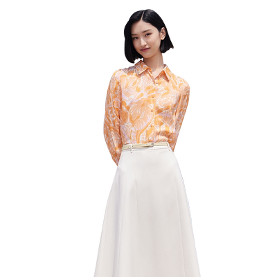 歌蒂诗质感柔软轻奢显瘦立领长袖