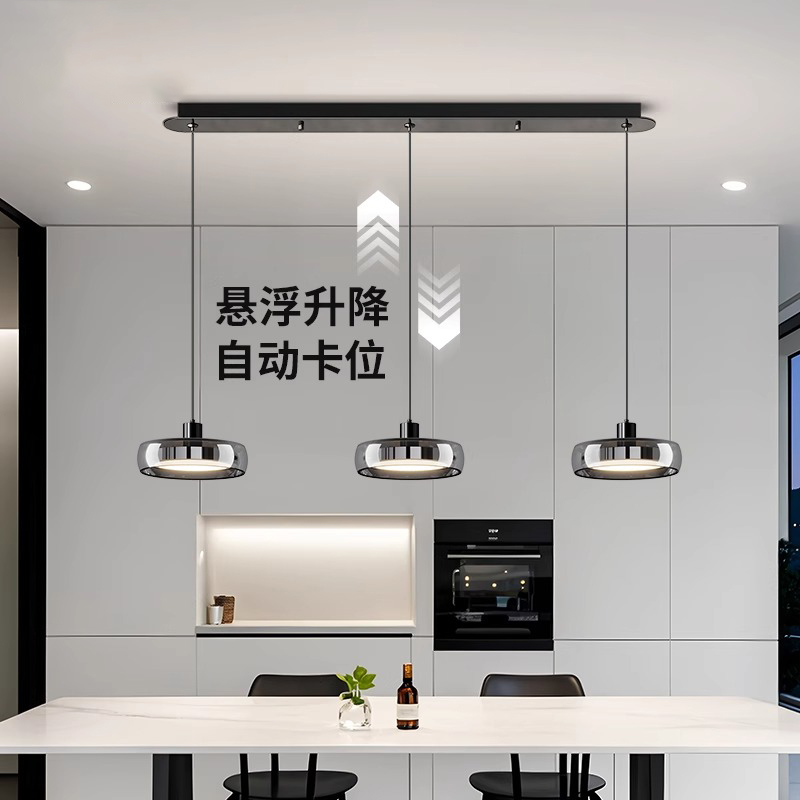 惠普餐厅吊灯三头意式极简餐桌灯