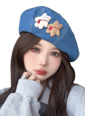贝雷帽画家帽可爱甜美减龄女四季