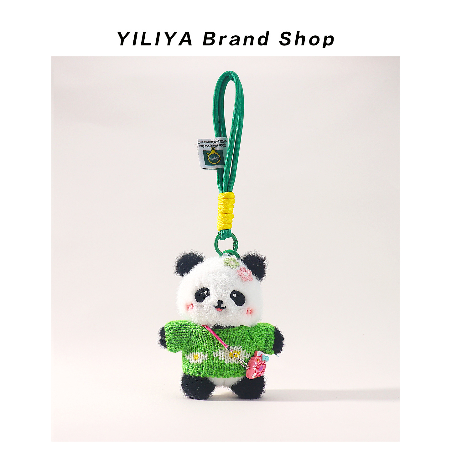 YILIYA原创穿衣玩偶包包挂件熊猫卡通可爱公仔书包挂饰精致小礼物