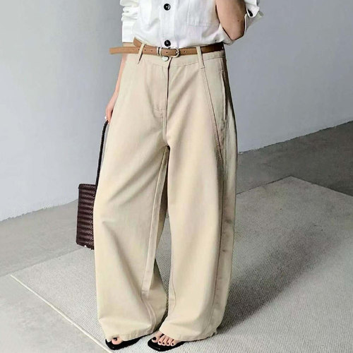 夏宽松显瘦百搭女牛仔阔腿弯刀裤