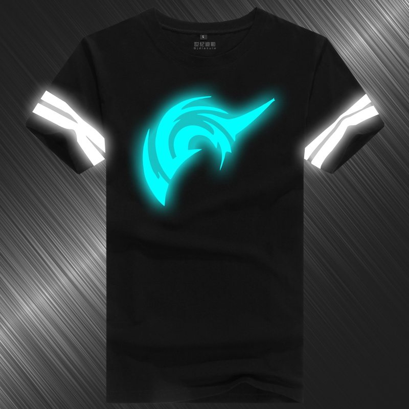 FateZeroStayNight令咒T恤saber动漫反夜发荧光纯棉短袖夏男衣服