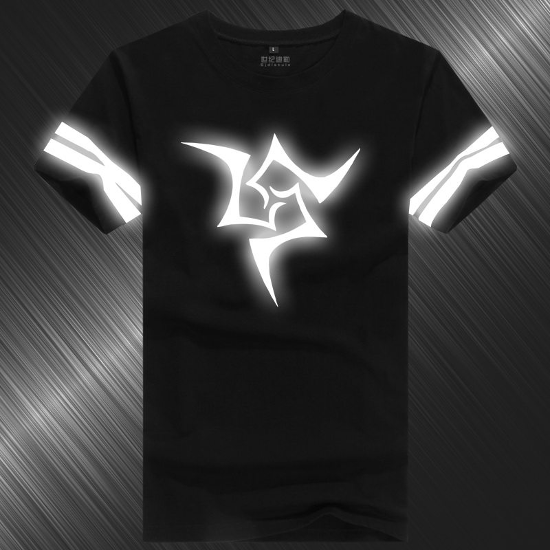FateZeroStayNight令咒T恤saber动漫反夜发荧光纯棉短袖夏男衣服