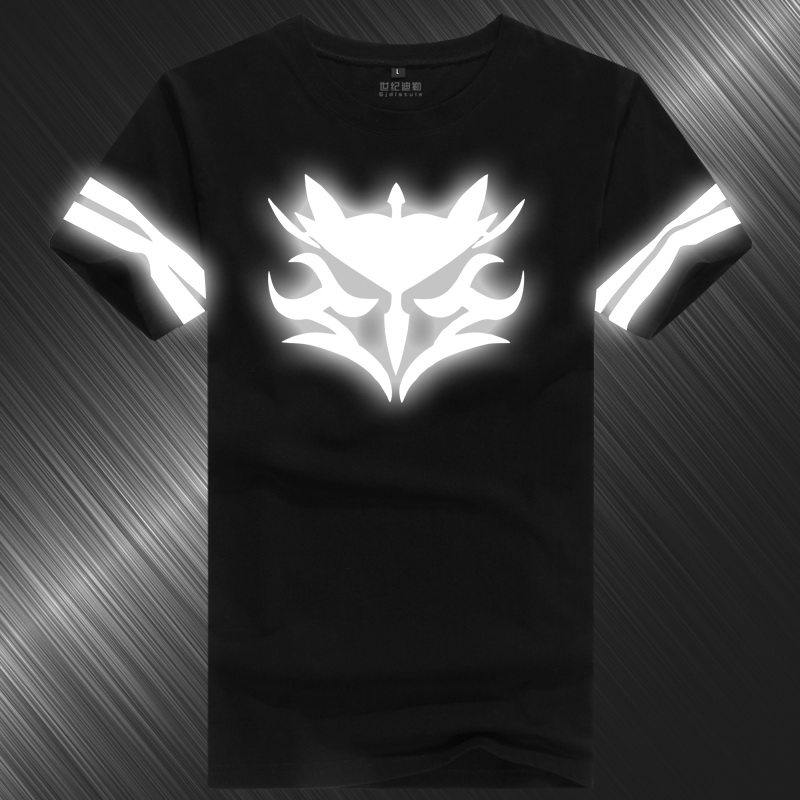 FateZeroStayNight令咒T恤saber动漫反夜发荧光纯棉短袖夏男衣服