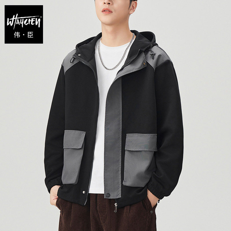 伟臣大码男装连帽卫衣潮牌休闲宽松加肥加大男胖子春秋工装外套,男装,卫衣,淘宝优惠券,粉丝福利购,淘宝优惠卷