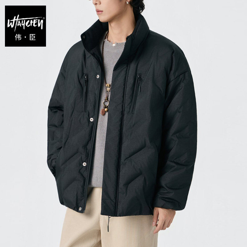 伟臣大码男装羽绒服加肥加大男外套潮胖冬装男生