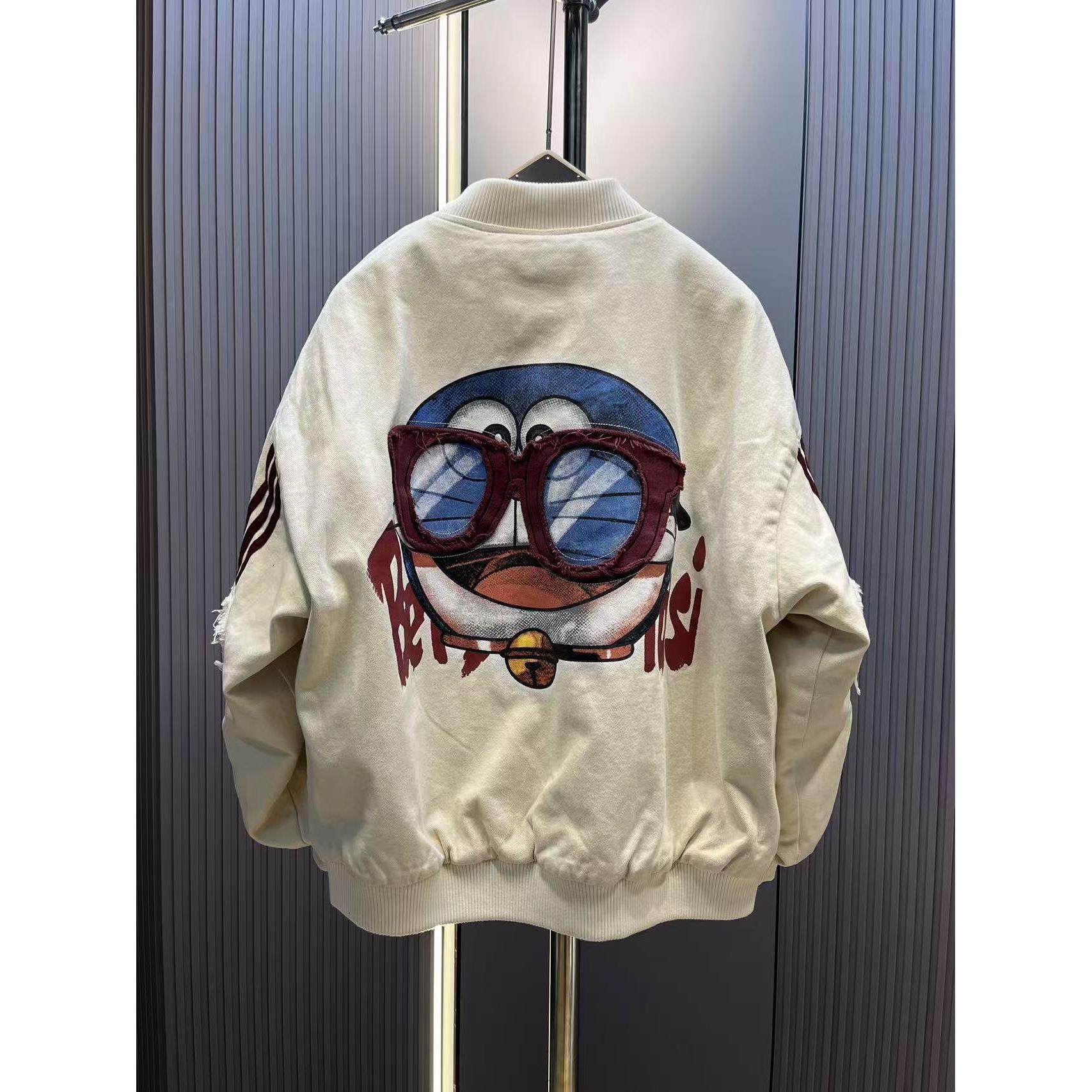 男士棉衣潮牌宽松贴布休闲保暖棒球服男女同款加绒立领夹克外套男,男装,棉衣,淘宝优惠券,粉丝福利购,淘宝优惠卷