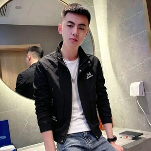 潮流男装外套2026春秋季新款男士简约休息工装立领夹克男款上衣