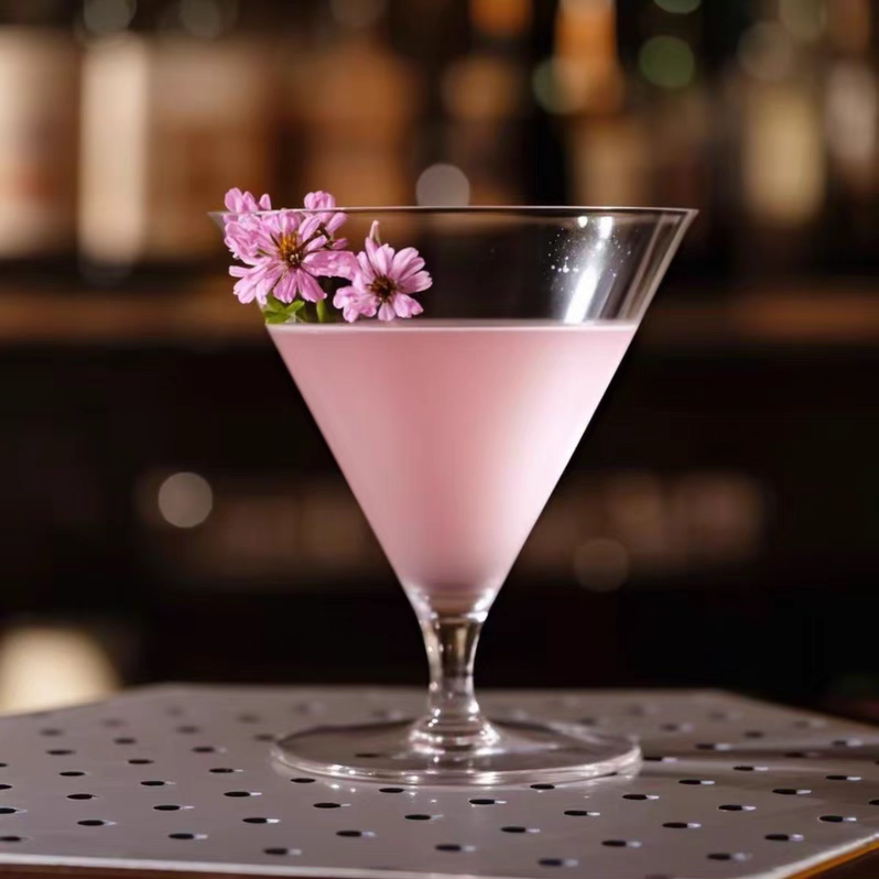 金质酒具日式木村短款干马天尼杯矮脚鸡尾酒杯高品质创意三角杯