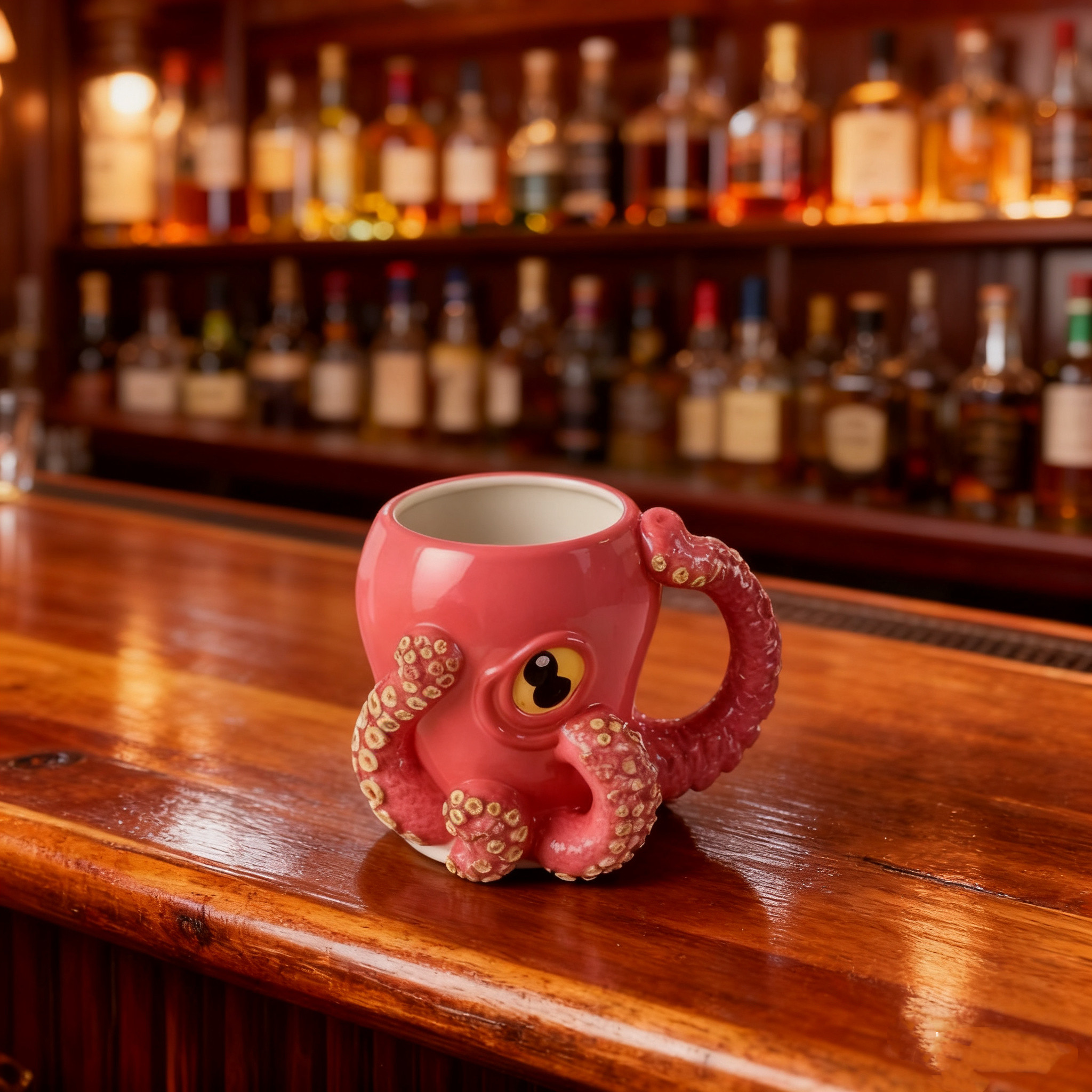 酒吧tiki杯 章鱼怪个性夏威夷鸡尾酒杯创意杯陶瓷杯提基杯僵尸杯